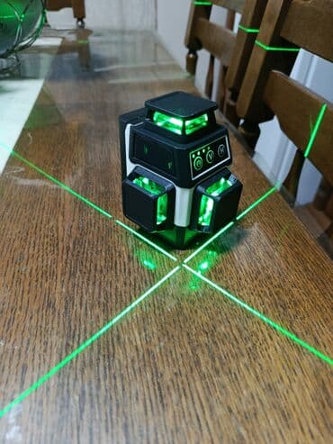 Sekire: PRACMANU laserski nivelator – želeni/zeleni snop, samonivelirajući — 9