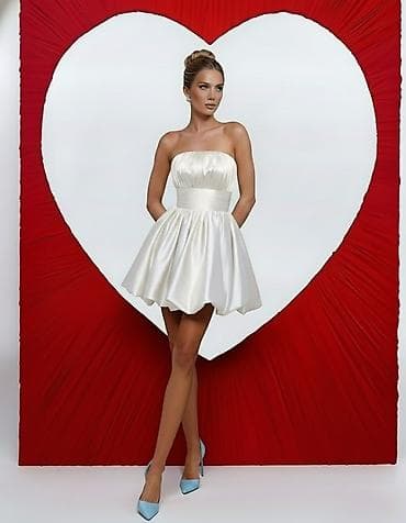 velike haljine: 🔥Koktel haljina bez bretela – sjajni satenski izgled
✅3000 din
S M L — 5