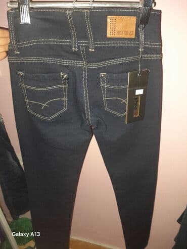 Farmerke: Ženske farmerice Miss Grace - Model: uske/skinny, tamno plave — 1