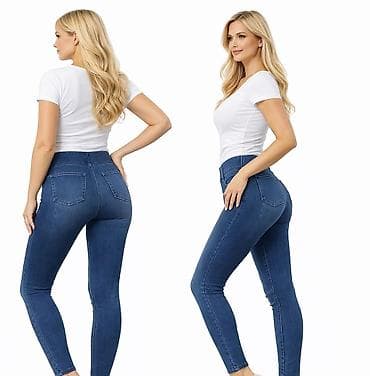 k3 pantalone: Extra farmerice visok struk
Sa dosta elastina
Vel 26 — 3