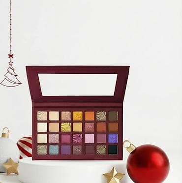Paleta senki za oči – praznično izdanje - Elegantna bordo paleta sa