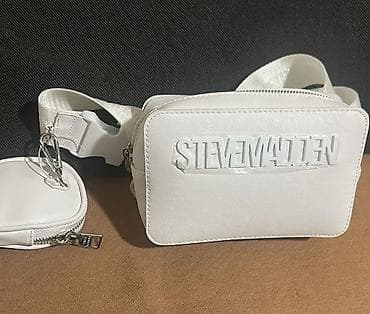 mona teksas torba: Steve Madden bela torbica/struk torba sa mini novčanikom - Model — 1