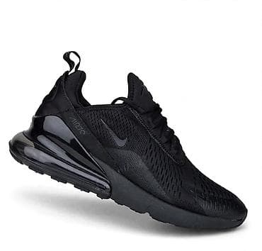 rubi: Nike Air Max 270, potpuno crne patike - Dizajn: monohromatsko crno — 1