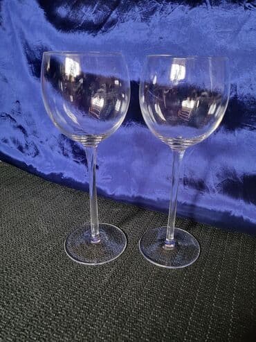 plastične čaše 0 2 cena: Case za vino Val Saint Lambert kristalno staklo 70te. Case — 8