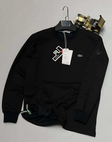nike m: Muški džemper/sweatshirt sa dugim rukavima, klasičan kroj i okrugli — 5