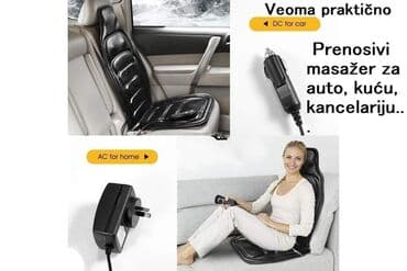 Masažni jastuci i prostirke: Cena 3250 din Prenosivi masažer za automobil / kuću / kancelariju • — 1