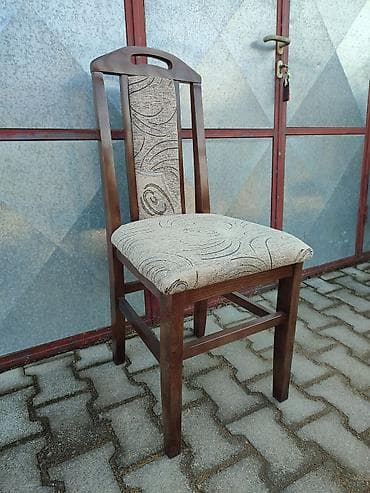 plasticni stolovi i stolice nova pazova: Drvena trpezarijska stolica sa naslonom - Konstrukcija: masivno drvo — 8