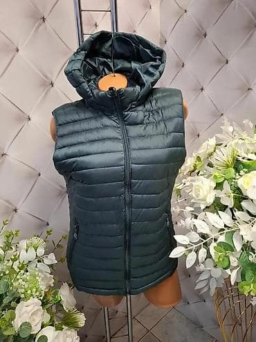 copperminer jakne: Ženska puffer prsluk-jakna sa kapuljačom - Topao, lagan i prošiven — 4