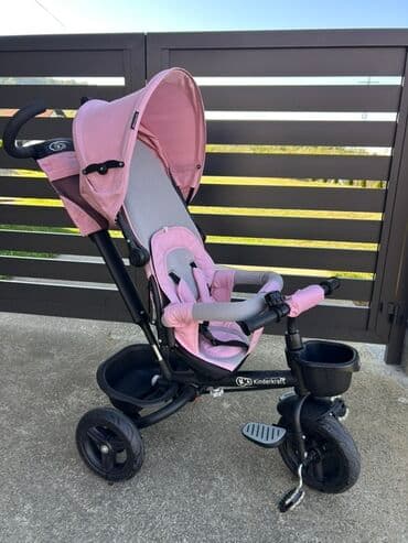 dexy co kolica za lutke: Kinderkraft 3-u-1 tricikl/kolica za decu – roze - Multifunkcionalni — 6