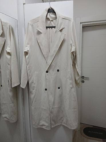 firefly jakne: Bež dugi kaput/treč kot sa reverima - Boja: svetlo bež/ekru - Kroj — 1