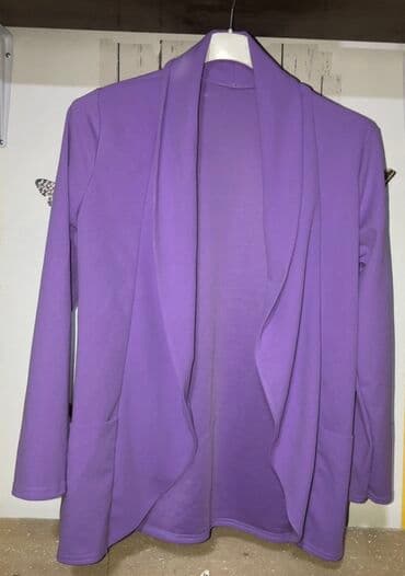 Ženski kardigan – ljubičaste boje - Model bez kopčanja, sa opuštenim na lalafo.rs Ženski kardigan – ljubičaste boje - Model bez kopčanja, sa opuštenim