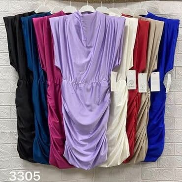 smaragdno zelene haljine: One size, color - Blue, Cocktail, Short sleeves — 4
