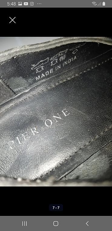 patike na platformu 36: PIER ONE ženske mokasine - Materijal: prirodna koža (crna) - — 5