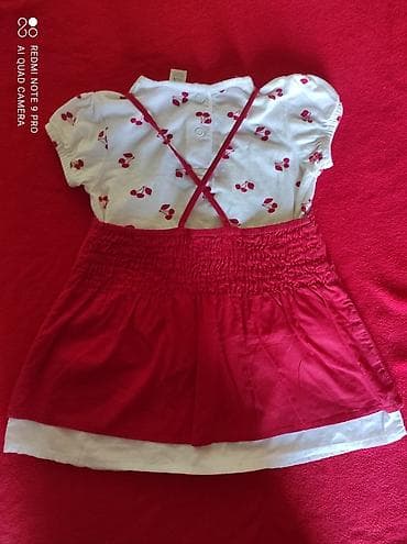 odeca za decu: Haljinica i majica u kompletu velicina 80, duzina haljinice 42 — 8