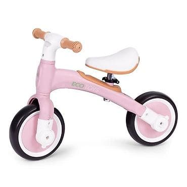 zvoncare za punije: Ecotoys balans bicikl sa pedalama i pomoćnim točkovima 3u1 – pink — 2