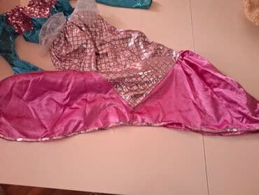 pantalone sa šljokicama: Dečiji kostim sirene – komplet haljina sa dugim rukavima i repom. - — 3