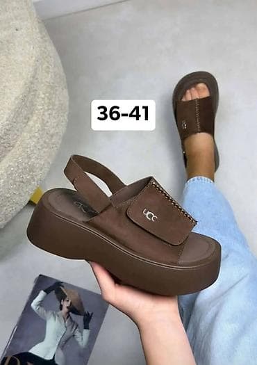 Ženske platforme sandale UCC - Model: otvoreni prsti, zatvoreno