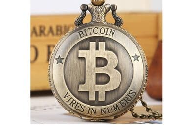 moderni satovi: Džepni sat BITCOIN Elegantan, predivan džepni sat sa motivom — 1