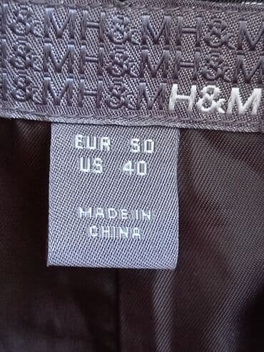 Pantalone: Sako, M, H&M, bоја - Braon, Pamuk — 28