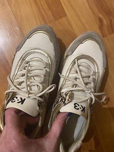 mustang patike: Patike K-3, model sa kombinacijom materijala i neutralnim tonovima: - — 1