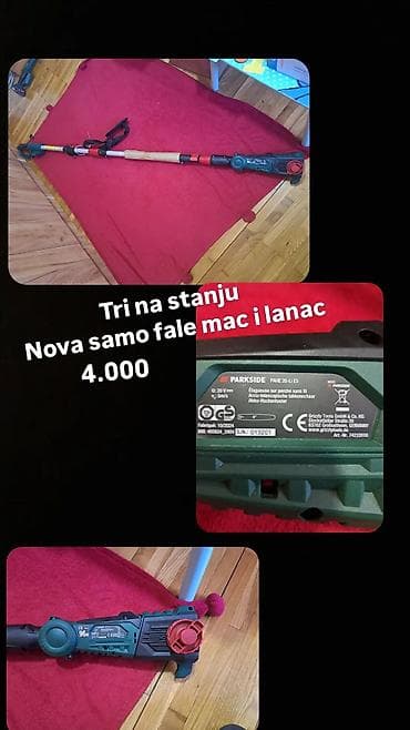 ranac za alat: PARKSIDE PAHE 20-Li E5 – akumulatorska teleskopska testera za grane - — 1