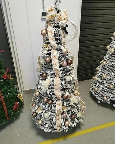 Novogodisnje jelke, snežne jelke vise modela-rasklopiva NOVO! 120cm -