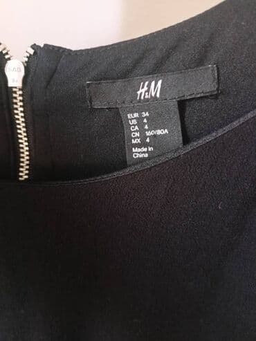 haljine c a: H&M XS (EU 34), bоја - Crna, Dugih rukava — 3