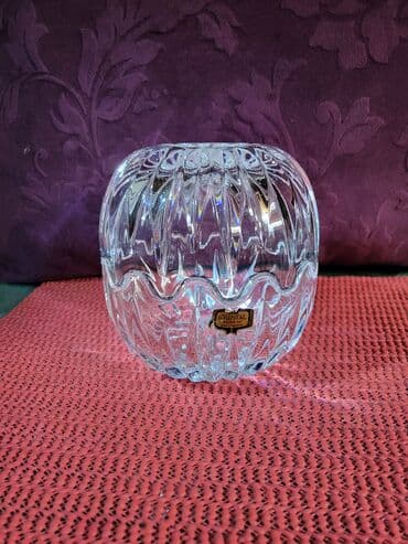 swarovski kristal cena: Satula nova ili dve bombonijera,kristal Zajecar. 70te. Satula ili — 1