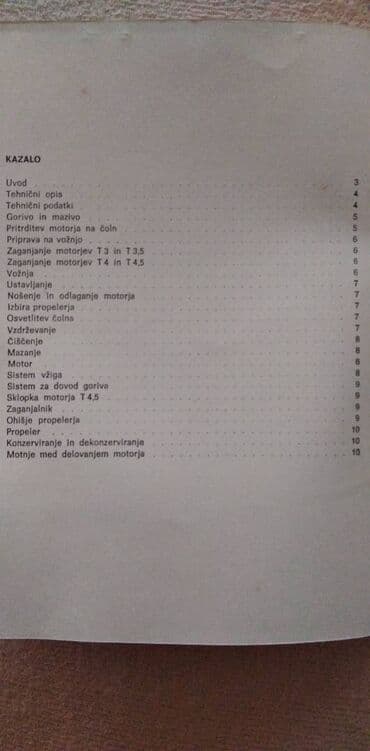 kozne jakne motorke: Tehnicko uputstvo za Tomos vanbrodki motor 3/3,5/4S/4,5 na 4 jezika,46 — 2