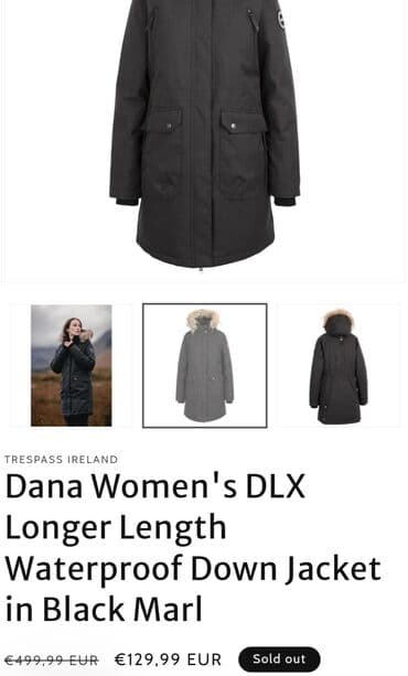 Women's Clothing: 2XL, Single-colored, With lining, Down — 4