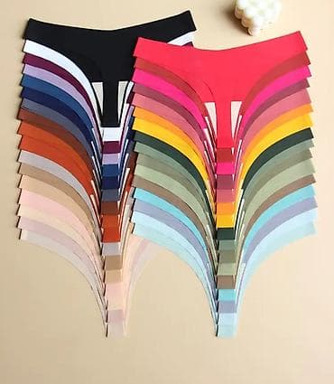 kockaste pantalone: Nevidljive laserski sečene ženske gaćice – bešavne tangice/brief — 1