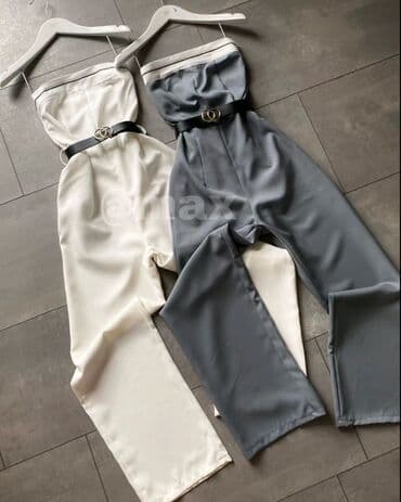crni elegantni kombinezoni: New,,Daylis Overalls’’Velicine:Uni(S M L XL) Boje:Siva Bela Crna i — 1