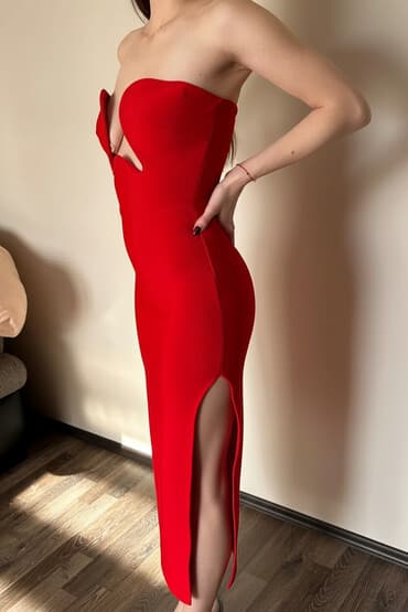 prodaja jakni novi sad: S (EU 36), bоја - Crvena, Koktel, klub, Top (bez rukava) — 1