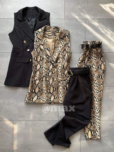 komplet prsluk i pantalone: New,,𝐸𝓋𝑒𝓃𝓊𝑒’’ SuitVelicine:M L XL XXL XXXL Model Dostupan U Crnoj Boji — 3