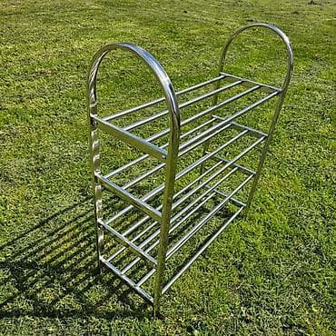 04. Polica za obuću inox Prenosivi cipelarnik od nerdjajućeg metala