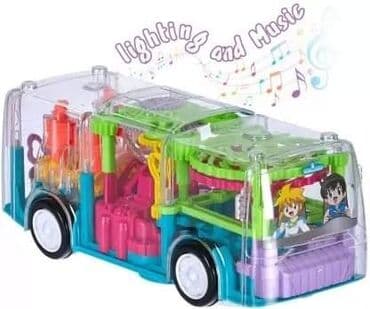 igračka golf 2: Cena 1450 din Bump & Go Autobus Radi na baterije, svetlo i zvuk — 3