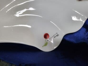 porcelanske solje za caj: Tanjir vintaz za serviranja,posluzenja porcelanski. Tanjir je bez — 3