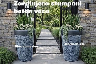 forma ideale komode za bebe: Žardinjera od štampanog betona – veći model - Materijal: štampani — 1