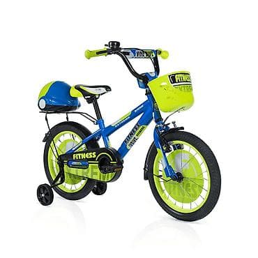 metalni automobili igracke: CROSSER Dečija bicikla 16" Fitness plavo‑zelena – SM-1 Pravi izbor za — 3