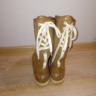 lepeze od bambusa: Fila ženske zimske čizme - Model: Fila, visoke čizme sa pertlama — 3
