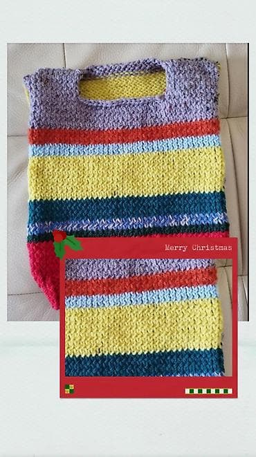 new yorker helanke: Prsluk novi dečiji ručno pleteni vel 2, obim ispod pazuha 50 cm — 9