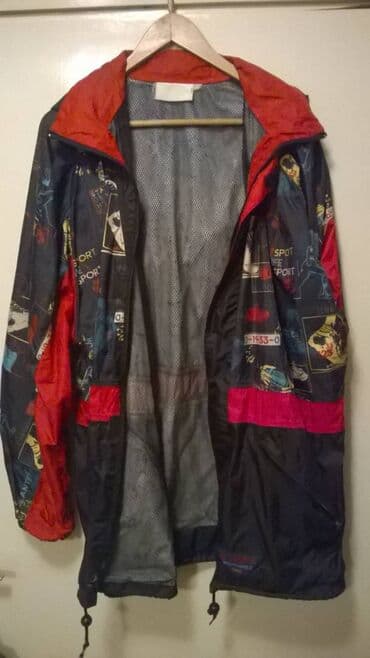 kaput sa kapuljacom: Jakna muška tanka Jeantex, br. XL, ocuvana, sa kapuljacom koja se — 1