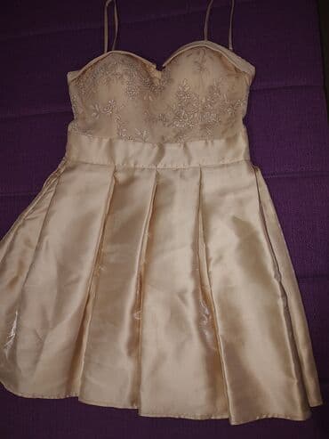 balasevic haljine svecane: Adrixx M (EU 38), color - Beige, Cocktail, With the straps — 1