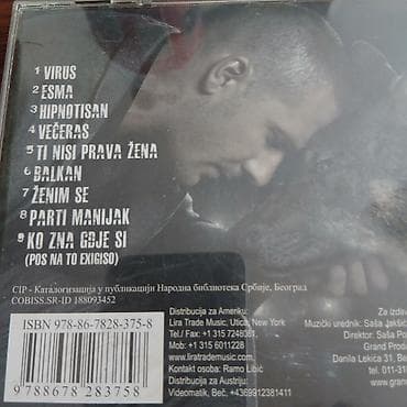 esmeralda epizode: Audio CD: Šako Polumenta – “Virus” - Izdavač: Grand Production - — 2