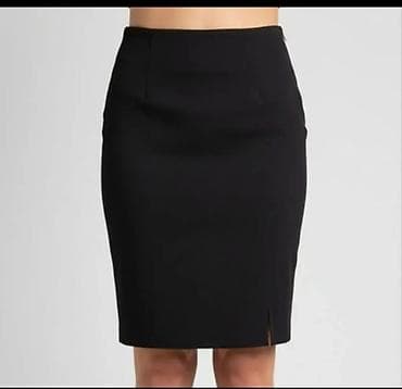 Lične stvari: Elegantna crna suknja – klasičan pencil kroj - Visoki struk za — 1