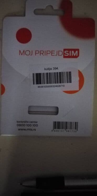 samsung a50 sim free: MTS/Telekom pripejd broj 065/240-56-49,nekoriscen — 1