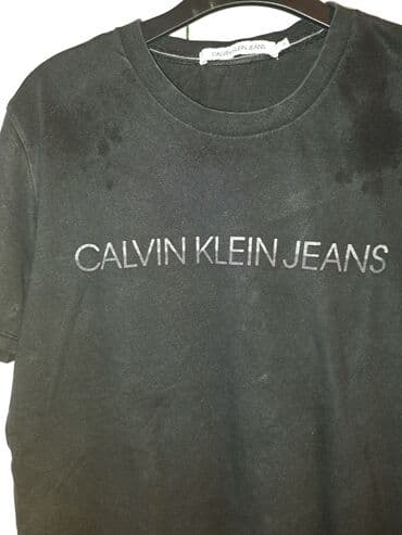 make up: Short sleeves T-shirt, XL (EU 54), Calvin Klein, color - Black — 3