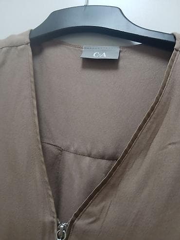 Košulje, bluze i tunike: Ženska tunika/bluza C&A, boja taupe (topla bež/smeđu). - Kratki — 3