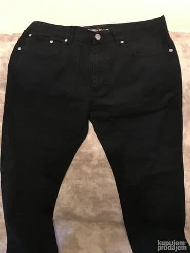 Džemperi: Original Hugo Boss pantalone 34 KAO NOVE 100% cotton Crna boja — 2
