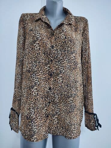 svecane pantalone i tunike: XL, Poliester, Leopard, krokodil, zebra, bоја - Kapućino — 1